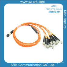 Câble de fibre optique pour MPO / PC / mâle) Om1 12 Core